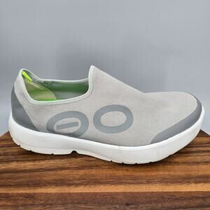 Oofos Oomg Eezee Shoes Mens 12 Gray Comfort Low Top Recovery Slip On Sneakers